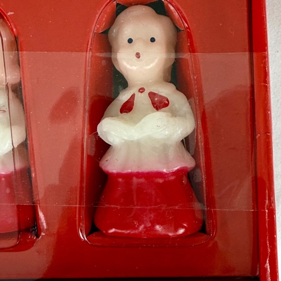 New in Box Vermont Country Store 3 Caroler Candles Retro 1960s Christmas - Picture 6 of 10